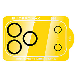Защитное стекло камеры Apple iPhone 17 Pro Max, Hoco, 3D, Черный