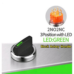 Поворотный переключатель LB22X5-X22Z-G5-24V-Black