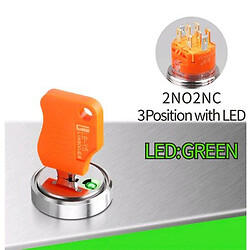 Поворотный переключатель LB19Y5-Y22Z-G5-24V