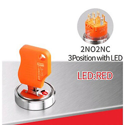 Поворотный переключатель LB22Y5-Y22Z-R5-24V