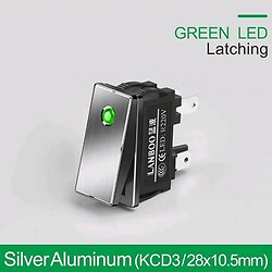 Микропереключатель рокерный LB2810.5-5-24V-2NO-Green-Silver