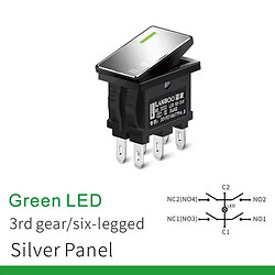 Микропереключатель рокерный LBCX1409-Y403/G5-24V(L)