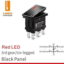 Микропереключатель рокерный LBCX1409-H403/R5-24V(L)