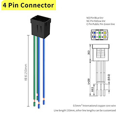 Микропереключатель рокерный CX16 4pin connector