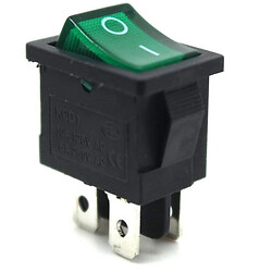 Микропереключатель рокерный KCD1 2 Position 4 Pin Green