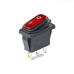 Микропереключатель рокерный KCD3-3PIN-IP67-Red