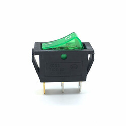 Микропереключатель рокерный KCD3 2 Position 3 Pin Green