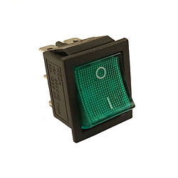 Микропереключатель рокерный KCD4 2 Position 6 Pin Green