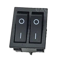 Микропереключатель рокерный KCD6 Rocker Switch Black 6P