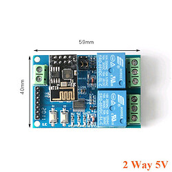 Релейный модуль Arduino 2-Channel WiFiRelay 5V