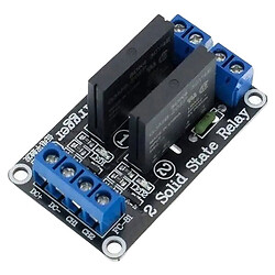 Релейный модуль Arduino 2 Channel 12V SOLID State Relay Module High Level Trigger