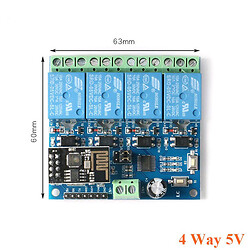 Релейный модуль Arduino 4-Channel WiFiRelay 5V