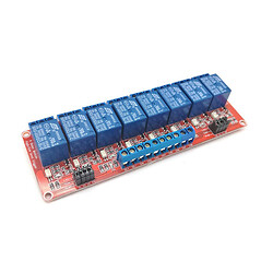 Релейный модуль Arduino 8-Channel 5V Relay Module High/Low Level Trigger
