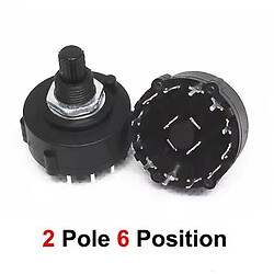 Поворотный переключатель RS26 Band Switch 2 Pole 6 15MM