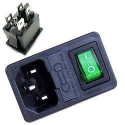 Разъем питания 220v ACFH-GREEN-4pin