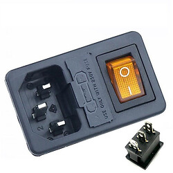 Разъем питания 220v ACFH-ORANGE-3pin