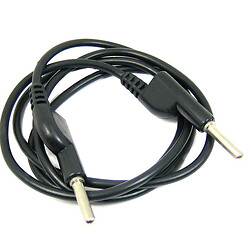 Разъем типа банан Кабель до тестеру Банан-Банан розветвляемий Чорний