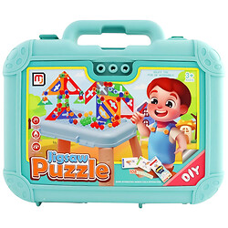 Конструктор-мозаика с отверткой в чемодане