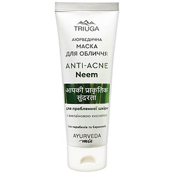Маска для лица для проблемной кожи TRIUGA Ayurveda ANTI-ACNE Neem 75 мл