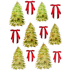 Наклейки тематические серии Рождественские средние микс