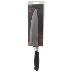 Ніж кухонний універсальний металевий з чорною ручкою Almo 8"