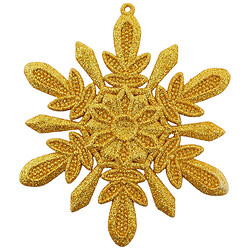 Украшение новогоднее блестящее Снежинка 14х14 см