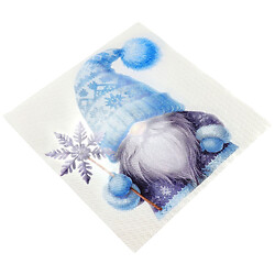 Салфетки бумажные Silken Зимние гномы 2 шарики 33х33 см