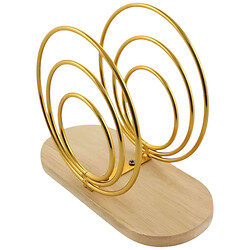 Тримач для серветок металевий на дерев'яній підставці