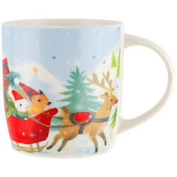 Чашка порцелянова з різдвяним малюнком 340 мл
