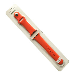 Ремешок Apple Watch 38 / Watch 40, Silicone WatchBand, Cosmic Orange, Оранжевый