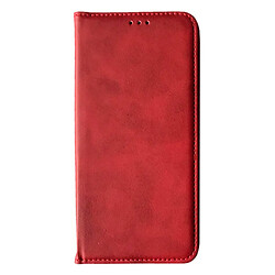 Чехол (книжка) Xiaomi Poco M7 Pro 5G / Redmi Note 14 5G, Leather Case Fold, Красный