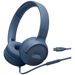 Гарнітура JBL Tune 520C, З мікрофоном, Блакитний