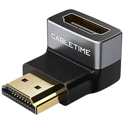 Адаптер Cabletime CP41G, HDMI, 0.1 м., Черный