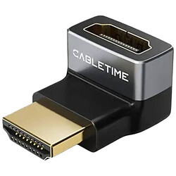 Адаптер Cabletime CP42G, HDMI, 0.1 м., Черный