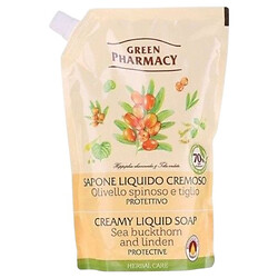 Рідке мило "Green Pharmacy", обліпиха та липа, дой-пак 460мл