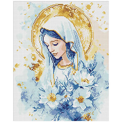 Алмазная мозаика "Небесная Мария", 40х50 см, Ідейка