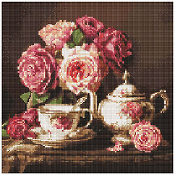 Алмазная мозаика "Розы в темноте", 40х40 см, Ідейка