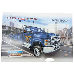 Альбом для рисования "ДЖИП ТРАК СИНИЙ", 100г, на скобе, 202х292 мм, 16 лист., Art Studio Of Happiness