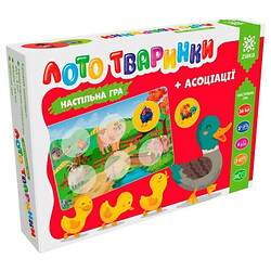 Игра "Лото: животные+ассоциации", укр, Ранок