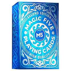 Игральные карты для демонстрации фокусов и трюков "Magic Five, M5 Blue Deck", Magic Five