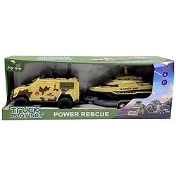 Игровой набор "БТР с Катером НА ПРИЦЕПЕ", кор. 47х11, 5х16, 5 см, Mic