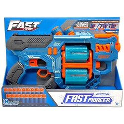 Игрушечный пистолет, бластер, с мягкими патронами, 31, 5 х 18, 5 см, коробка, 37х6, 5х27 см, Mic