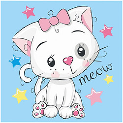 Картина по номерам "Белая кошка", 30х30 см, Art Craft