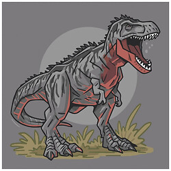 Картина по номерам "Гиганотозавр", 30х30 см, Art Craft