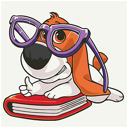 Картина по номерам "Песик Умник", 30х30 см, Art Craft