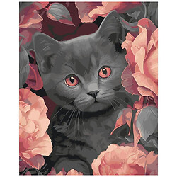 Картина по номерам "Серый котик", 40х50 см, Art Craft