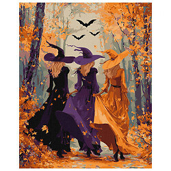 Картина по номерам "Три ведьмы в лесу", 40x50 см, Ідейка