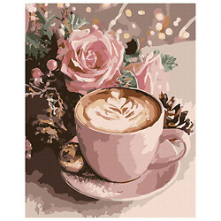 Картина по номерам с красками металлик "Новогоднее капучино", 40х50 см, Ідейка