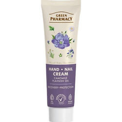 Крем для рук и ногтей "Green Pharmacy. Ромашка и масло льна", 100 мл