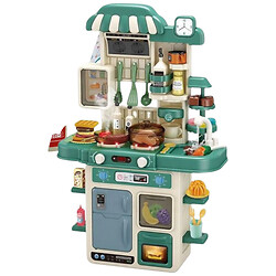 Кухня с посудой и аксес., батар., муз., свет, пар, течет вода, кор. 52x13, 5x35 см, Mic